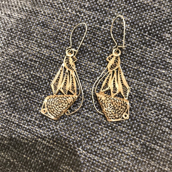 Unique Vintage Set of Earrings Silver - Picture 4 of 8